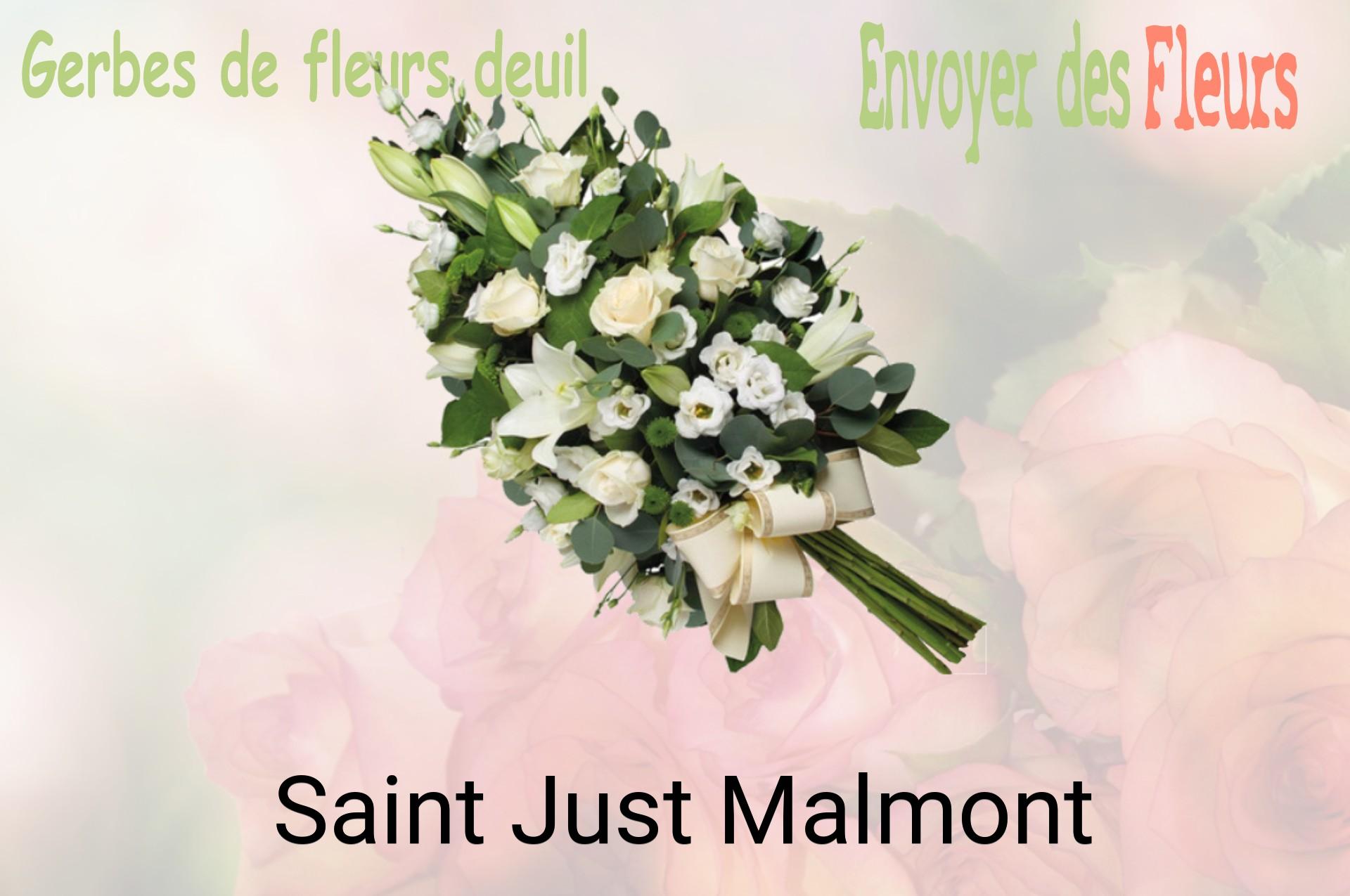 Gerbe de fleurs de deuil livrée à Saint-Just-Malmont